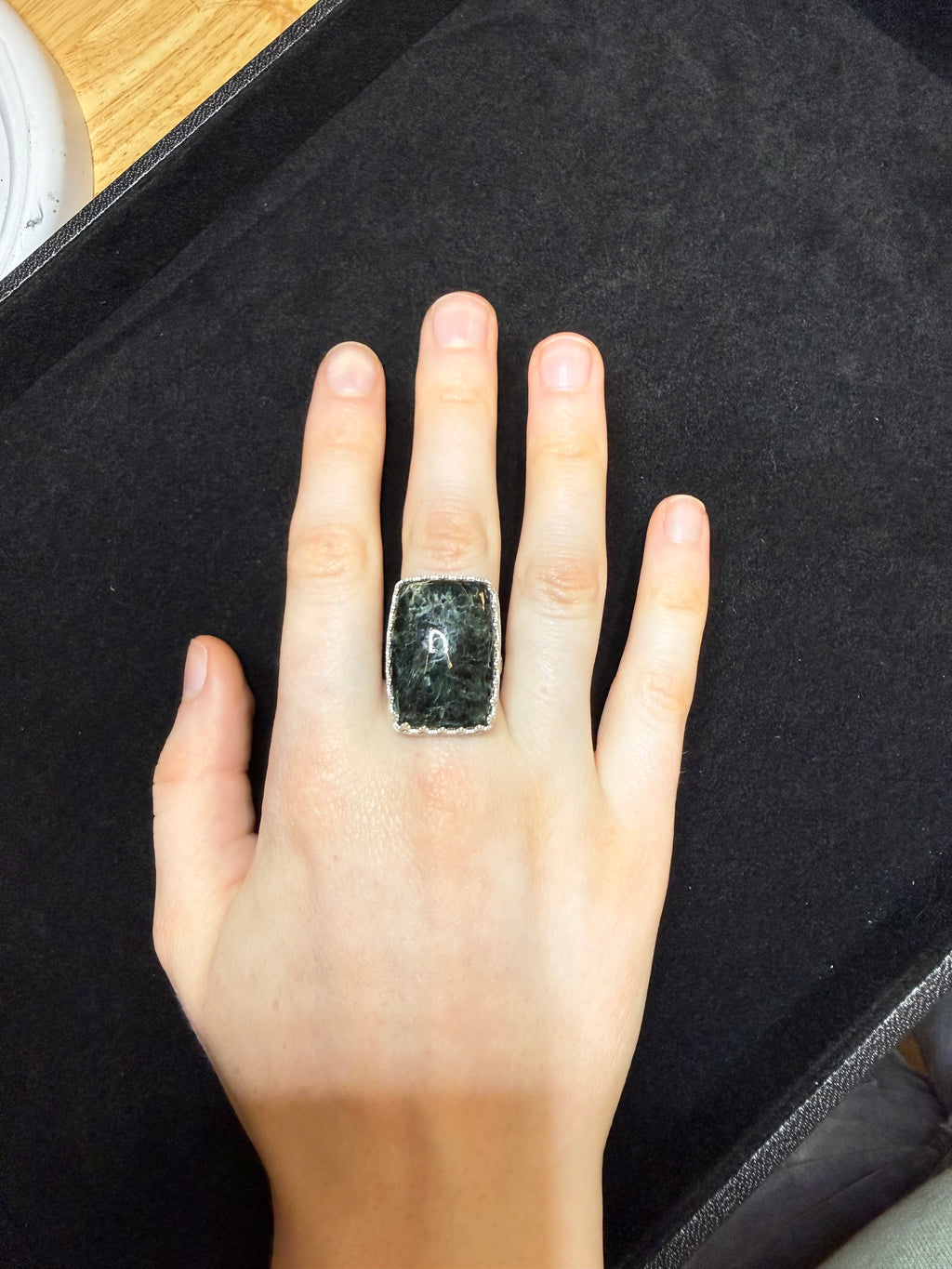 Wyoming Jade Square Ring