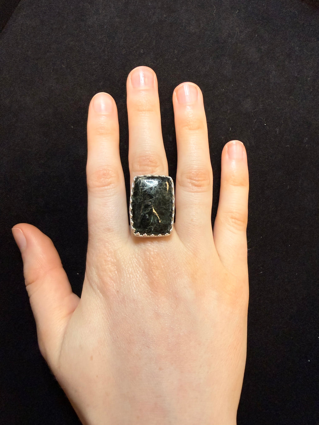 Wyoming Jade Square Ring