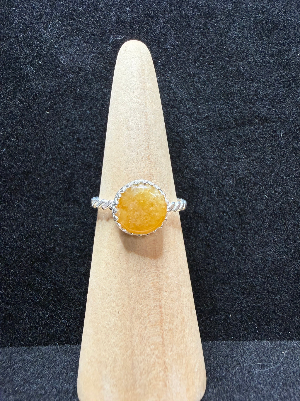 Pacific Coast Beach Stone Sterling Silver Ring
