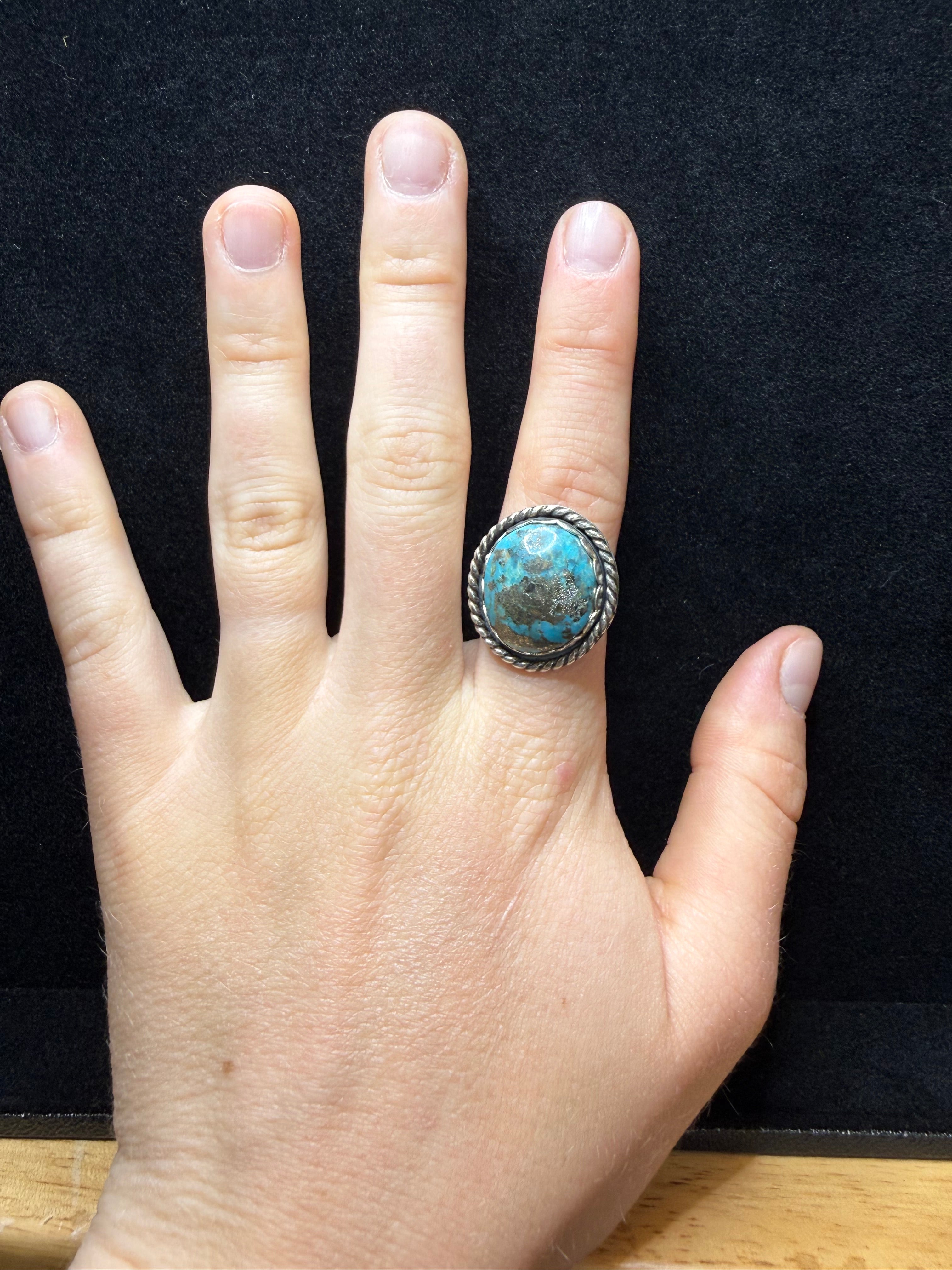 Morenci Turquoise Sterling Silver Ring