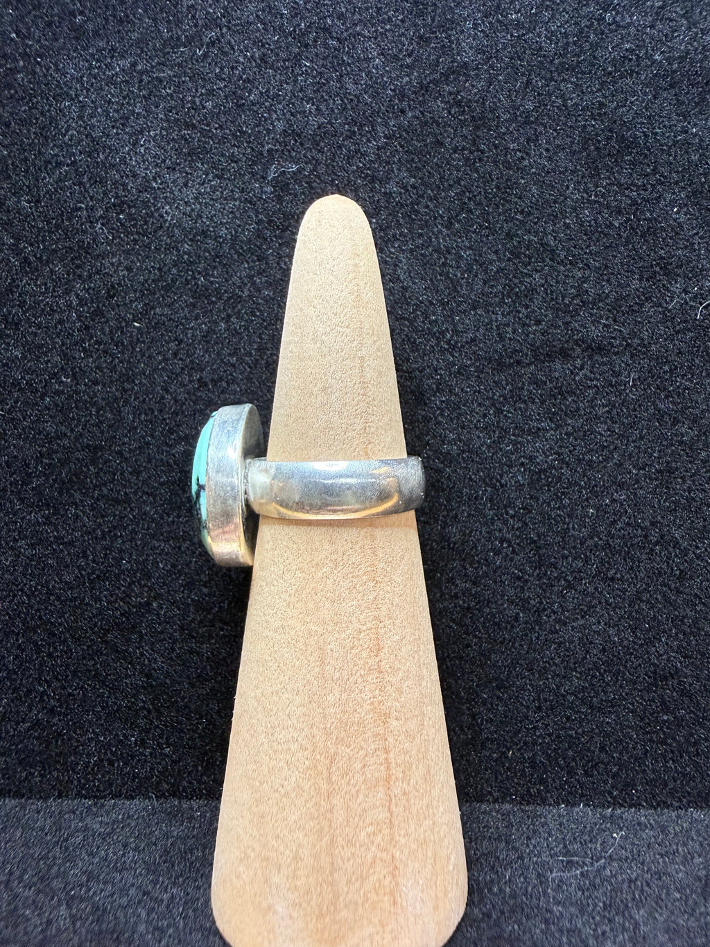 Snowville Variscite Round Sterling Silver Ring