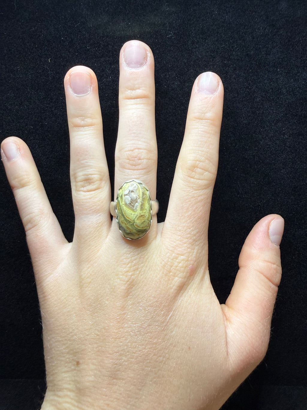 Clay Canyon Variscite Oval Sterling Silver Ring
