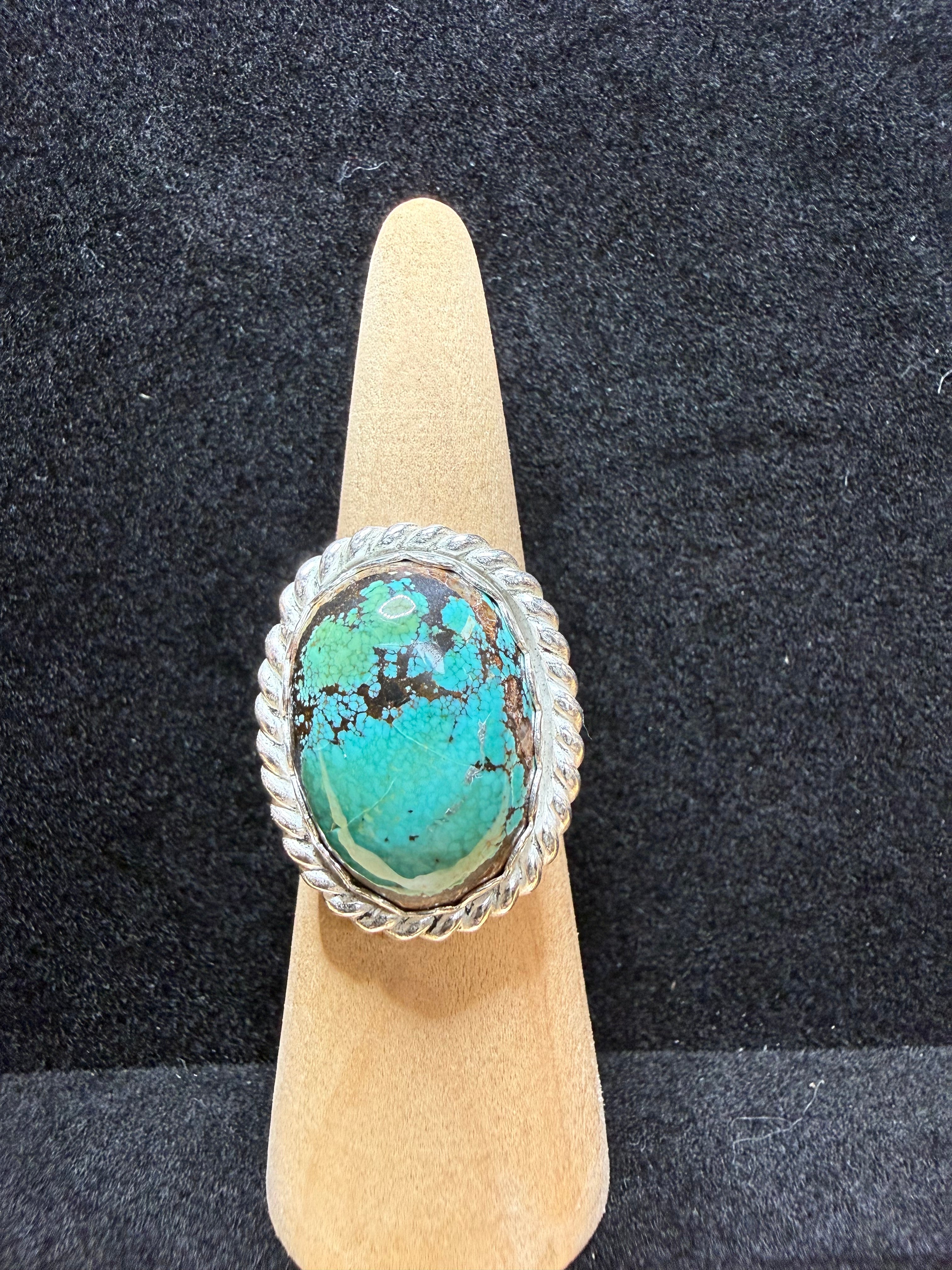 Hubei Turquoise Sterling Silver Ring