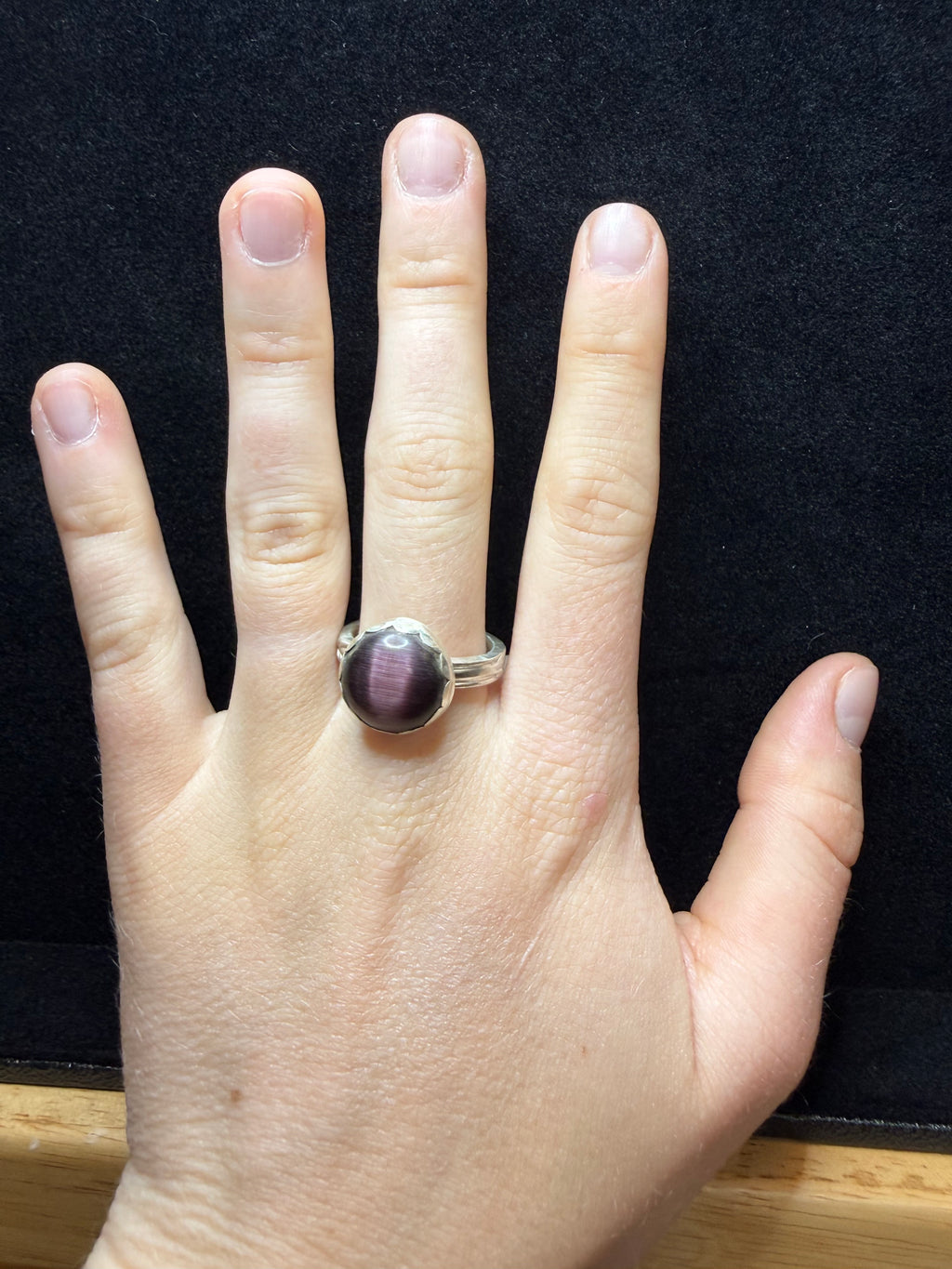 Star Garnet Sterling Silver Ring