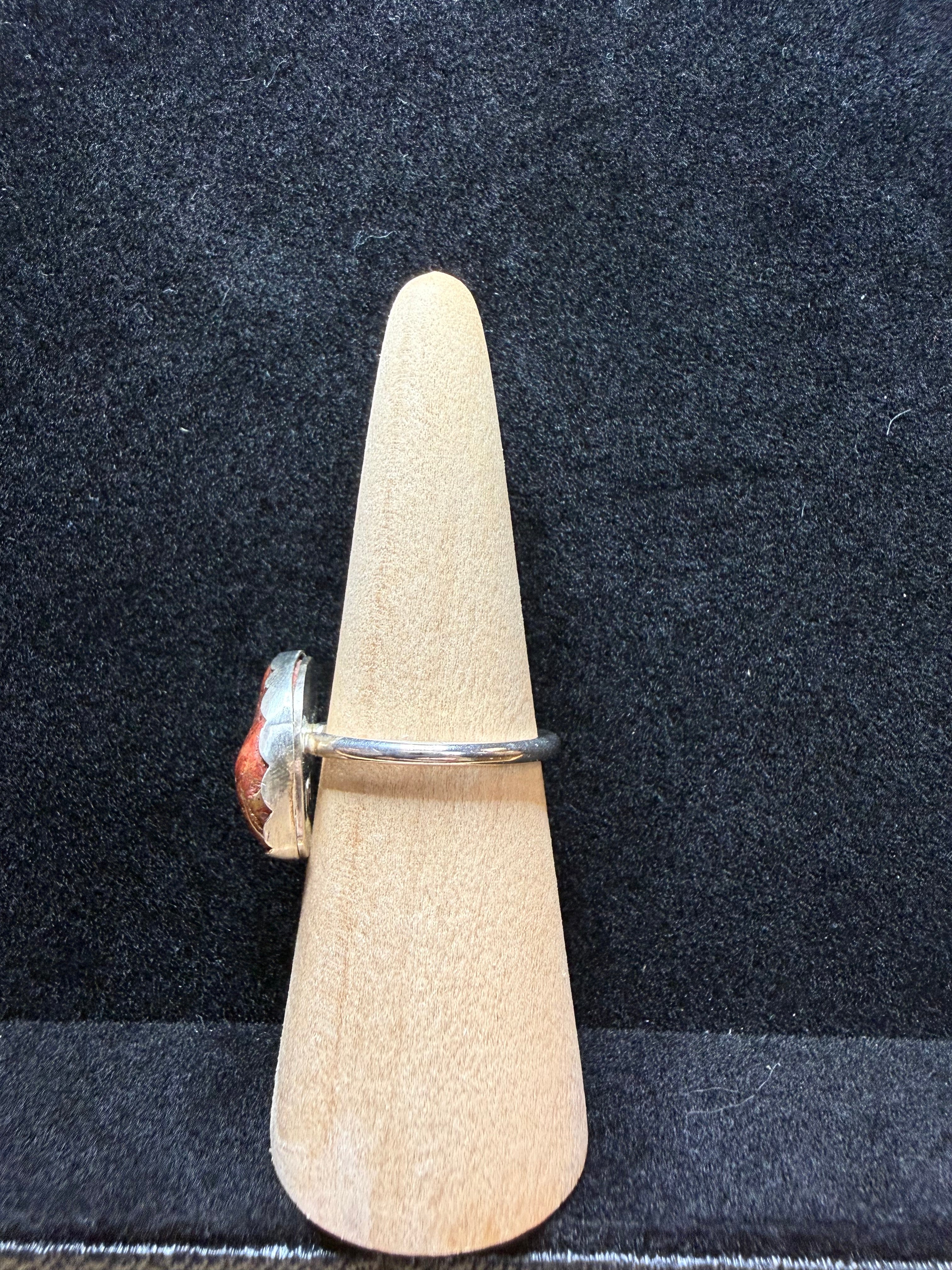 Poppy Jasper Sterling Silver Ring
