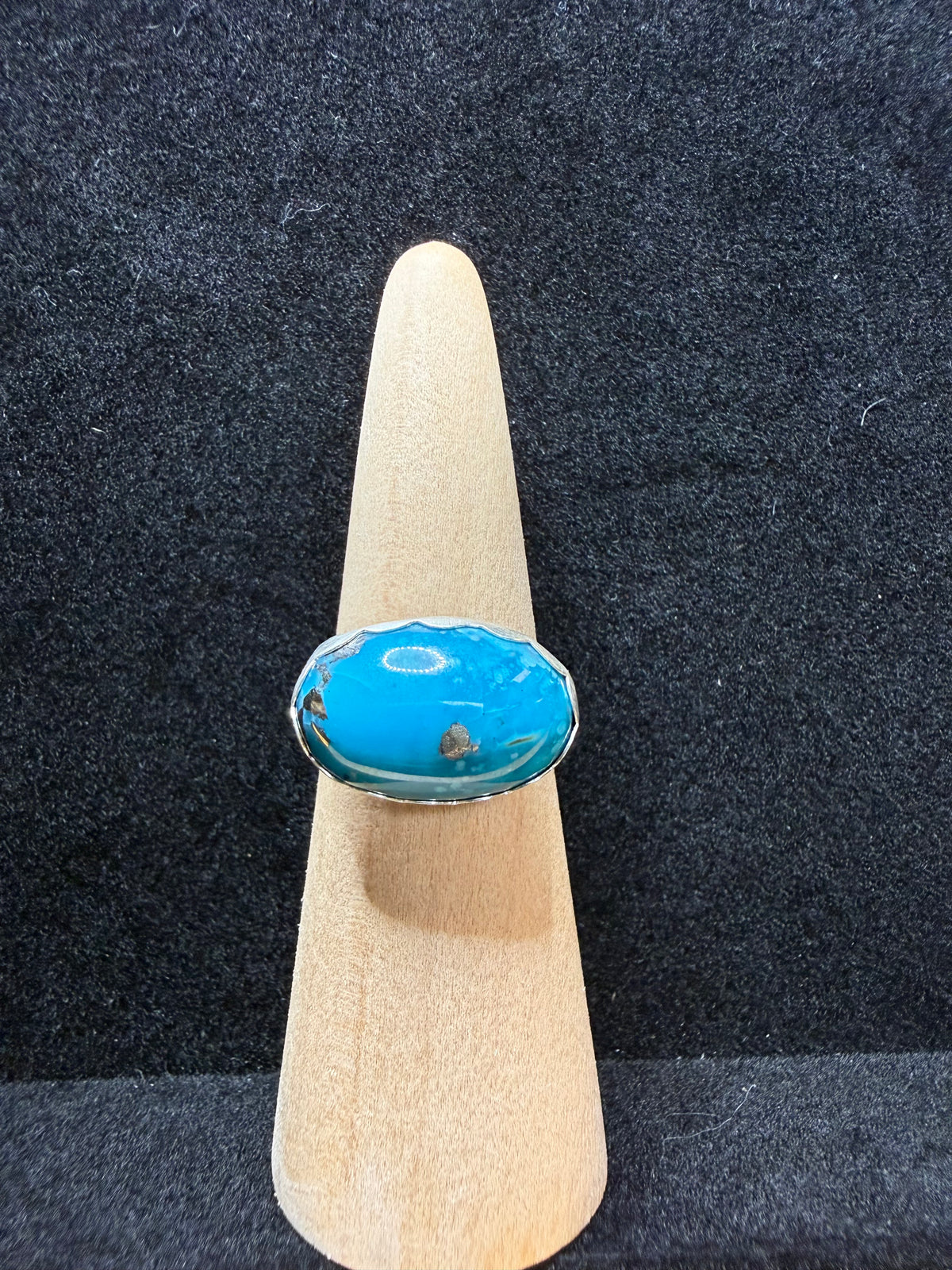 Turquoise Ring with Pyrite