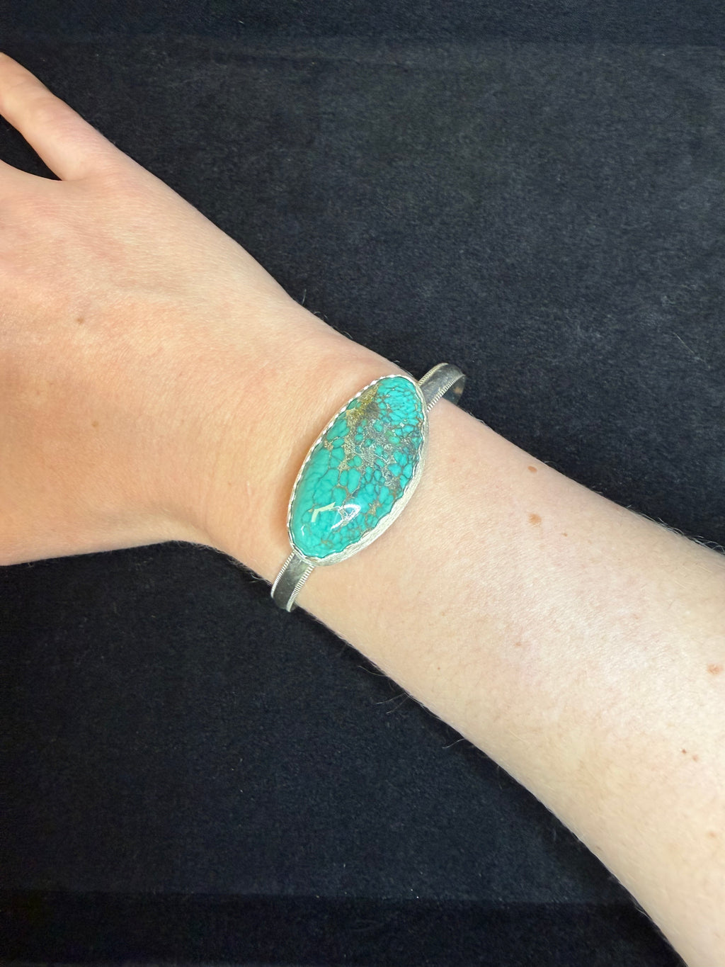 Royston Natural Turquoise Cuff Bracelet