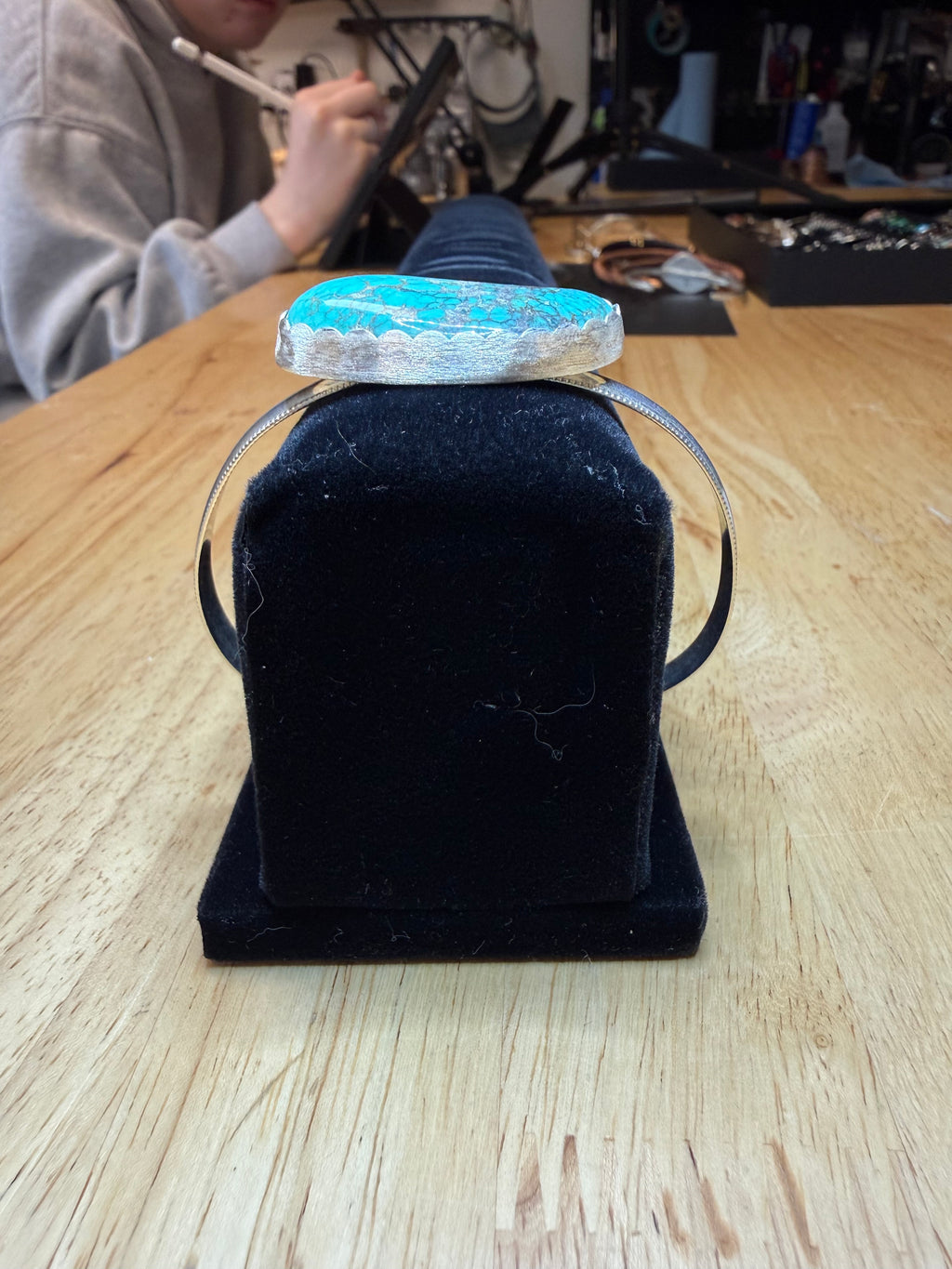 Royston Natural Turquoise Cuff Bracelet