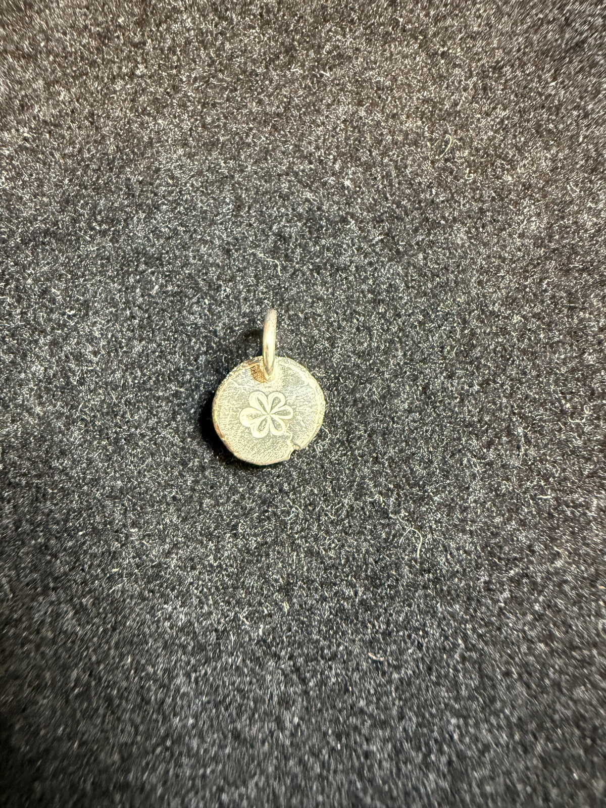 Stamped Flower Pendant