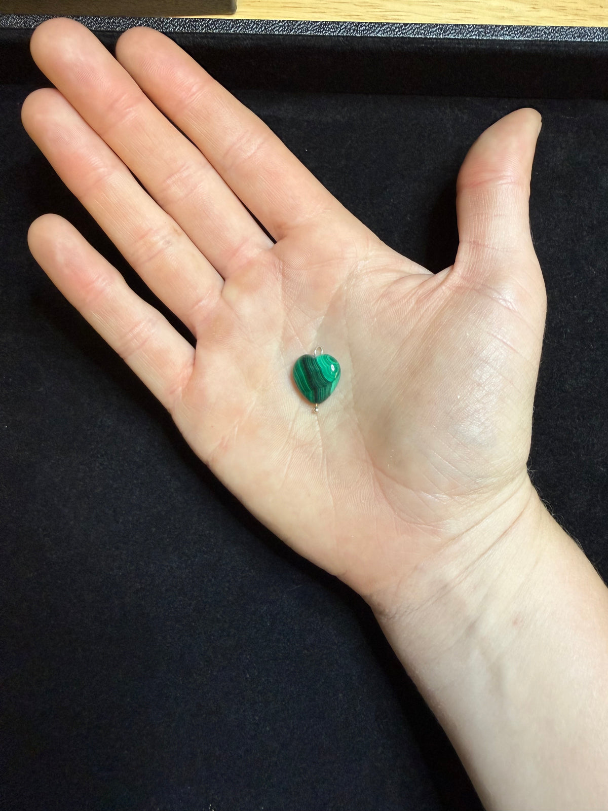 Malachite Heart Pendant